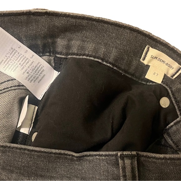 Madewell Slim Demi Boot 27 Washed Black - Picture 3 of 4